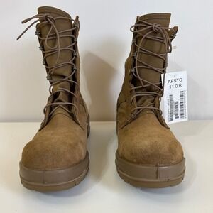 Belleville Mens Steel Toe Combat Boots Size 11R Brown Military Flight Safety EH